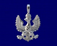 Sterling Silver Large Polish Eagle Pendant